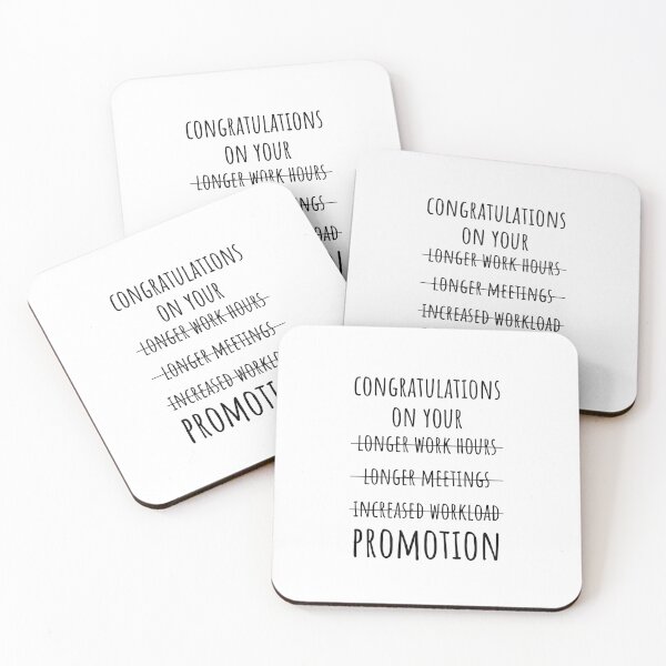 Item preview, Congratulations Job Promotion Funny Coworker designed and sold by CuteLovelyDesigns.
