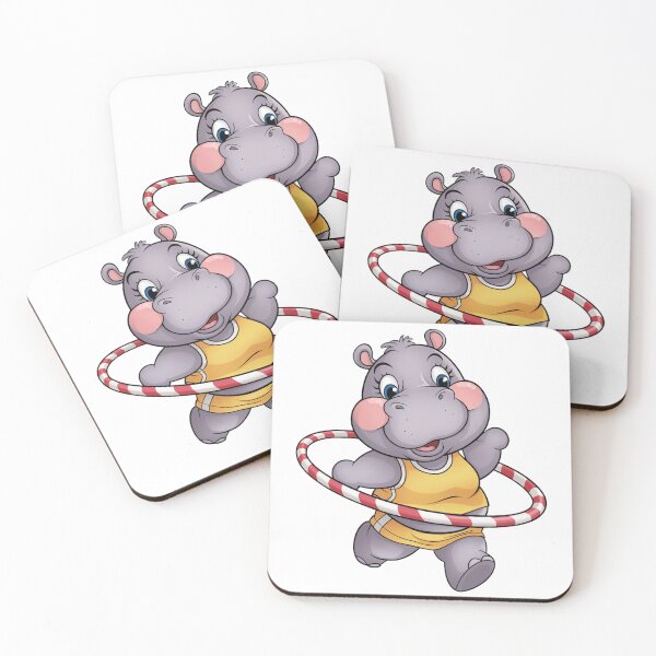 Item preview, Moo Deng Hippo hoops designed and sold by CooperApe.