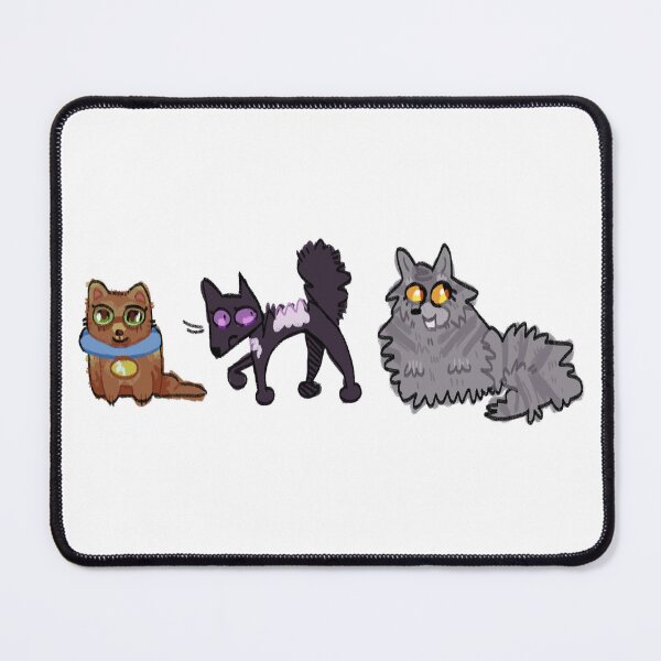 Item preview, Firepaw, Greypaw, and Ravenpaw warrior cats designed and sold by Usagiitsukii.