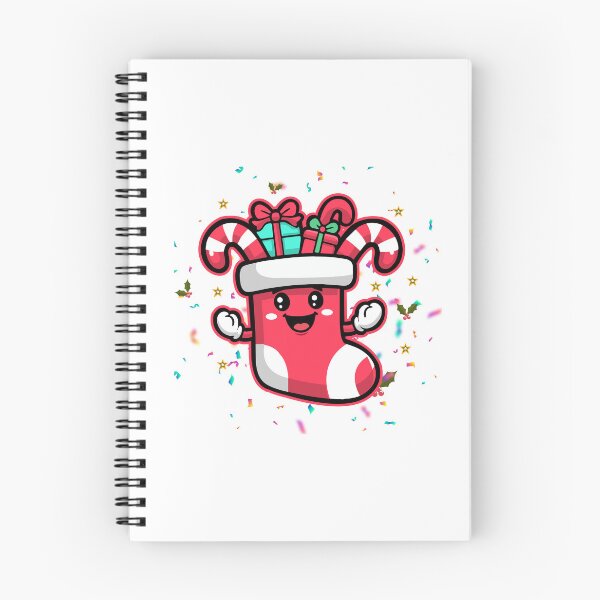 Item preview, Happy Christmas Stocking with Candy Canes & Gifts sticker design christmas shirts  designed and sold by CreativeTomb.