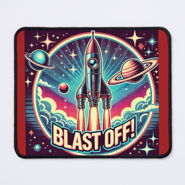 Item preview, Blast off retro style designed and sold by Rocklights.