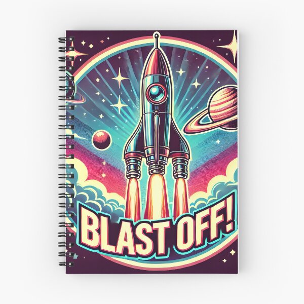 Item preview, Blast off retro style designed and sold by Rocklights.