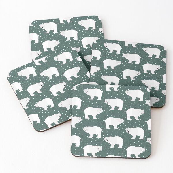 Item preview, Polar bears on green designed and sold by reneesillus.