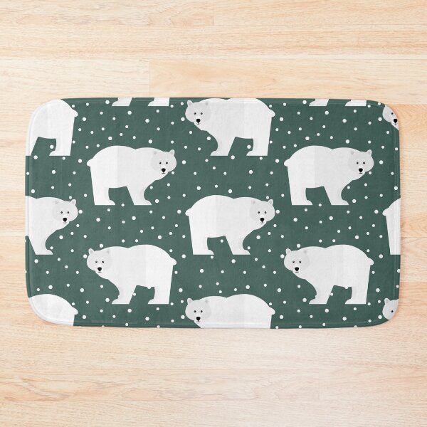 Item preview, Polar bears on green designed and sold by reneesillus.