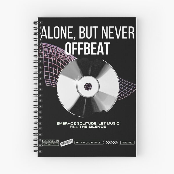 Item preview, Alone but Never Offbeat T-Shirt designed and sold by Monarchic.
