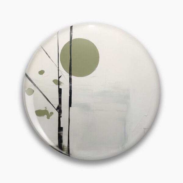 Item preview, Simple minimalist japandi art in sage and whites designed and sold by filigreedigital.