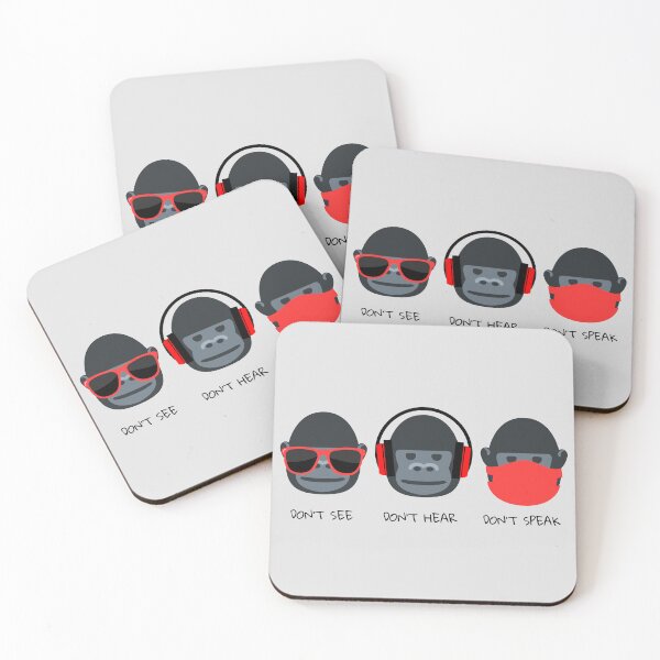 Item preview, 3 wise monkeys  designed and sold by coloursforkids.