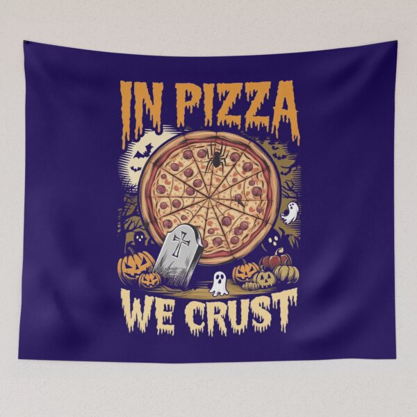 Item preview, In Pizza We Crust Halloween Themed Spooky Slice Style for Pizza Lovers designed and sold by Syrupulse.