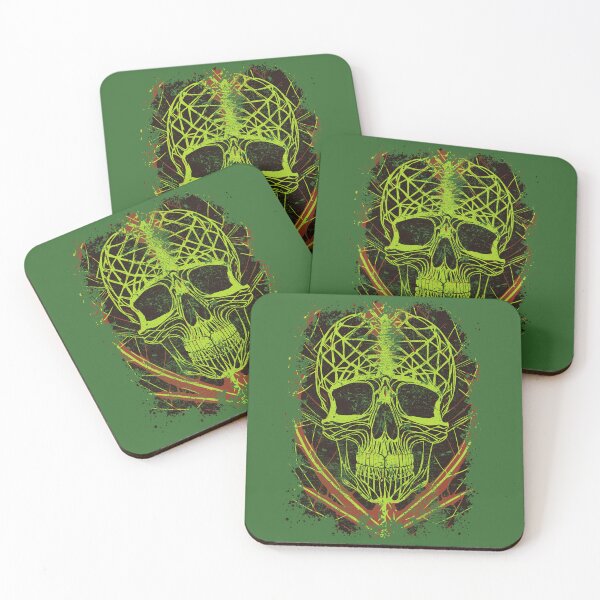 Item preview, A colorful death's skull designed and sold by Boogeyman Bill.