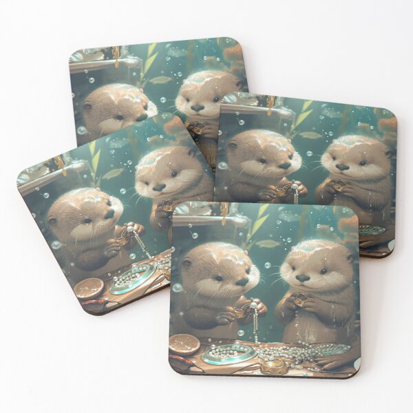 Item preview, Adorable Otter Jeweler designed and sold by cute-animals99.