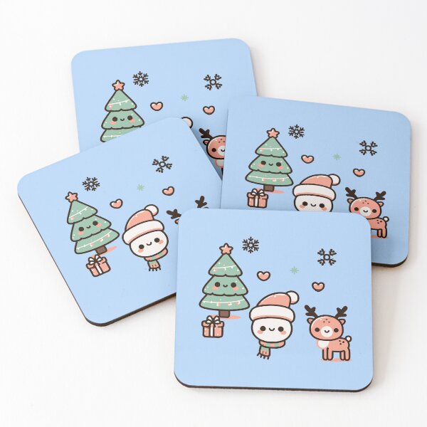 Item preview, Kawaii christmas characters  designed and sold by 2Blue-Dots.