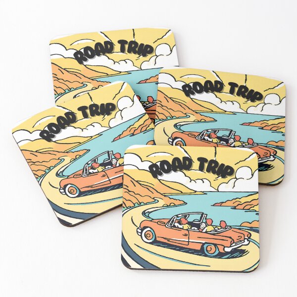 Item preview, Vibrant Road Trip Adventure Illustration designed and sold by MSHobbies.