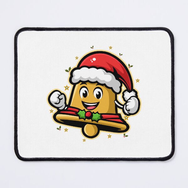 Item preview, Festive Bell Mascot with Santa Hat - Christmas Cheer T-Shirt sticker Design designed and sold by CreativeTomb.