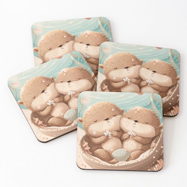 Item preview, Jewelry Crafting Otters designed and sold by cute-animals99.
