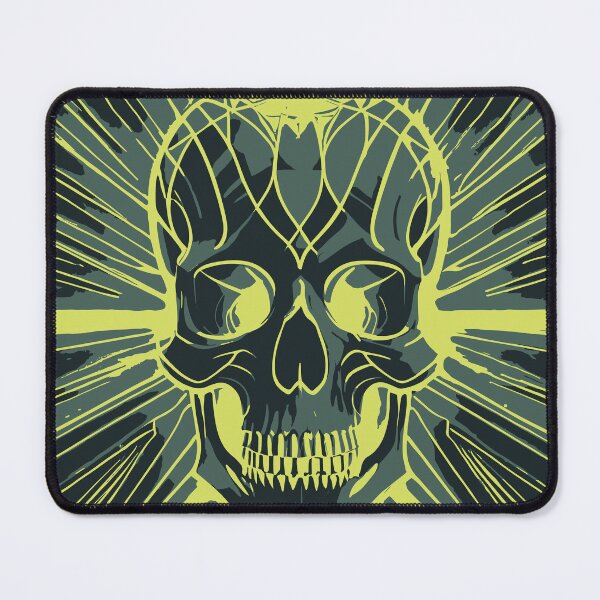 Item preview, A colorful death's skull designed and sold by Boogeyman Bill.