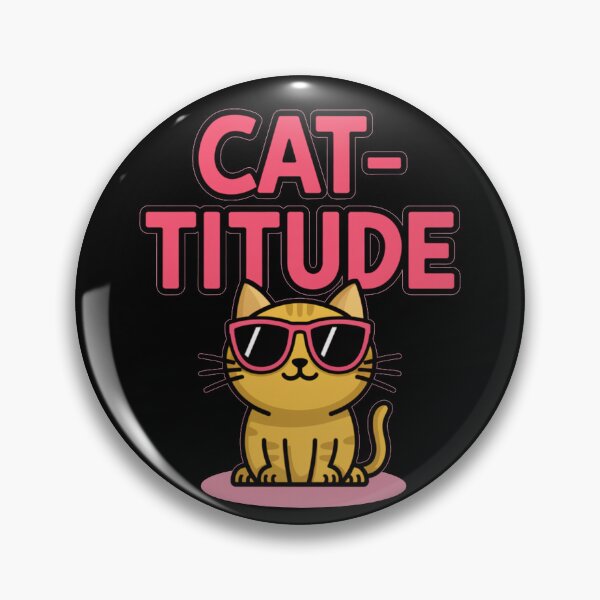 Item preview, Funny cat artwork: Cat-Titude designed and sold by Davideus.