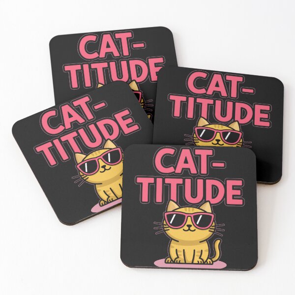 Item preview, Funny cat artwork: Cat-Titude designed and sold by Davideus.