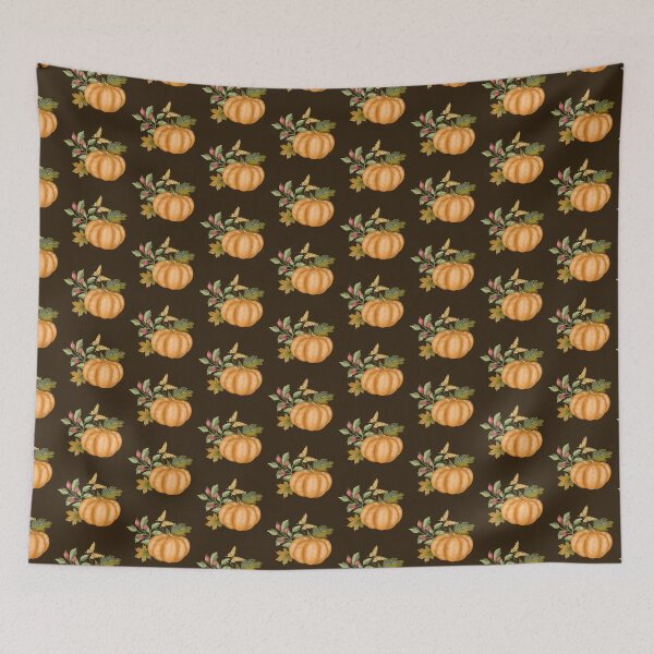 Item preview, Fall pumpkin with flowers designed and sold by pinkyfish1010.