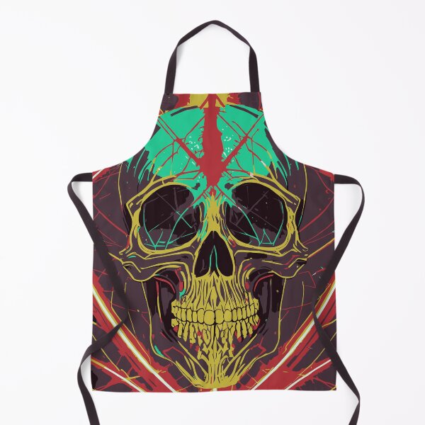 Item preview, A colorful death's skull designed and sold by Boogeyman Bill.