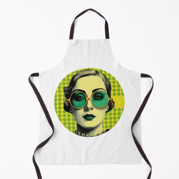 Item preview, WOMAN WITH GLASSES 60'S LOGO designed and sold by infinitearte.