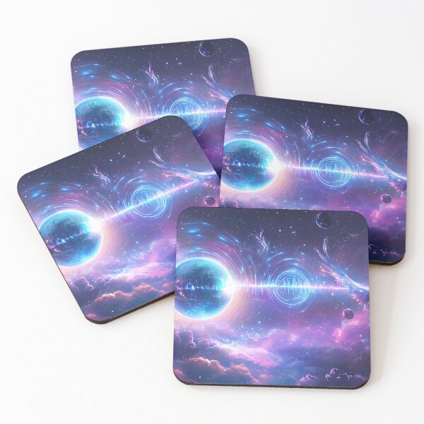 Item preview, Cosmic Neon Waves Surreal Galaxy designed and sold by PixelReverb.