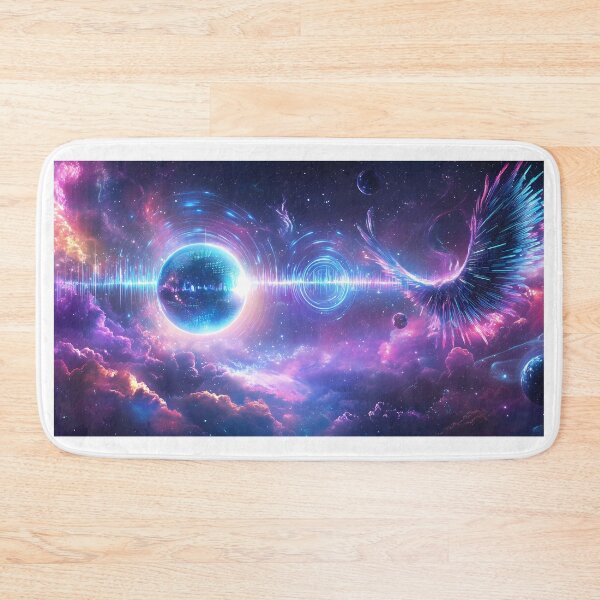 Item preview, Cosmic Neon Waves Surreal Galaxy designed and sold by PixelReverb.