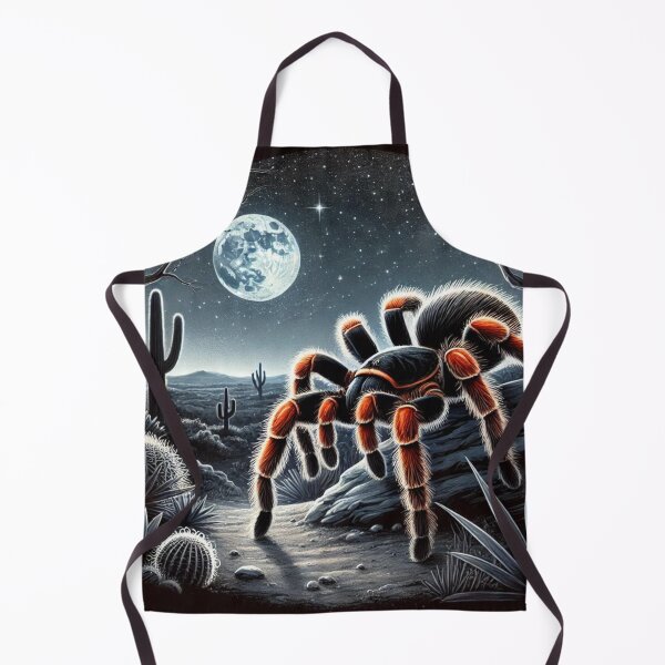 Item preview, Mexican Red Knee Tarantula Under Moonlit Desert Sky designed and sold by NocturnalNook.
