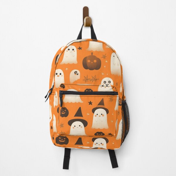 Item preview, Halloween pumpkins and ghosts Holiday Patterns designed and sold by mind-coloring.
