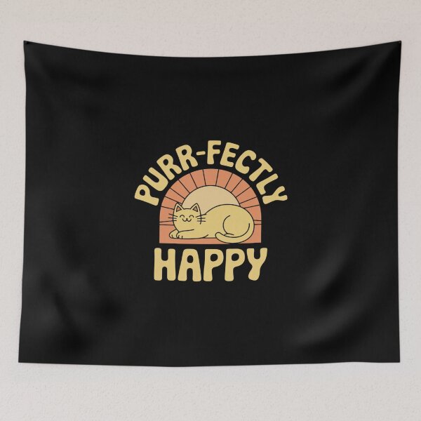 Item preview, Cute cat design: Purr-Fectly Happy designed and sold by Davideus.