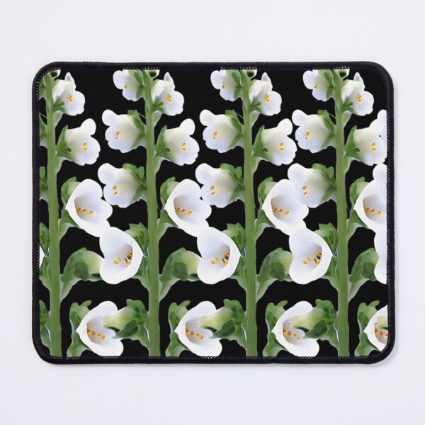 Item preview, A minimalist white foxglove floral pattern designed and sold by Tchoice.