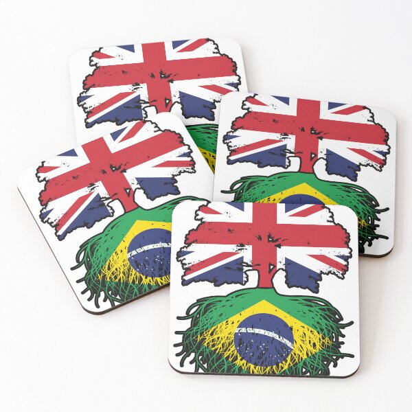 Item preview, Brazil Brazilian British UK Tree Roots Flag designed and sold by FlagX.