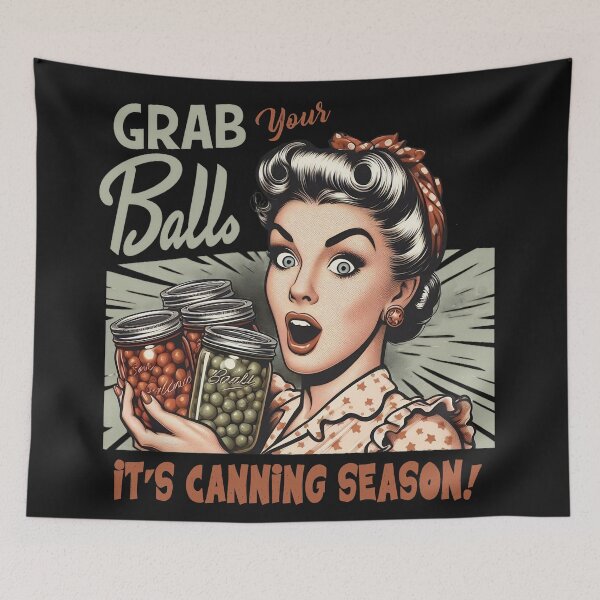 Item preview, Retro Canning Season Humor – Grab Your Jars! designed and sold by RebeccaRe.