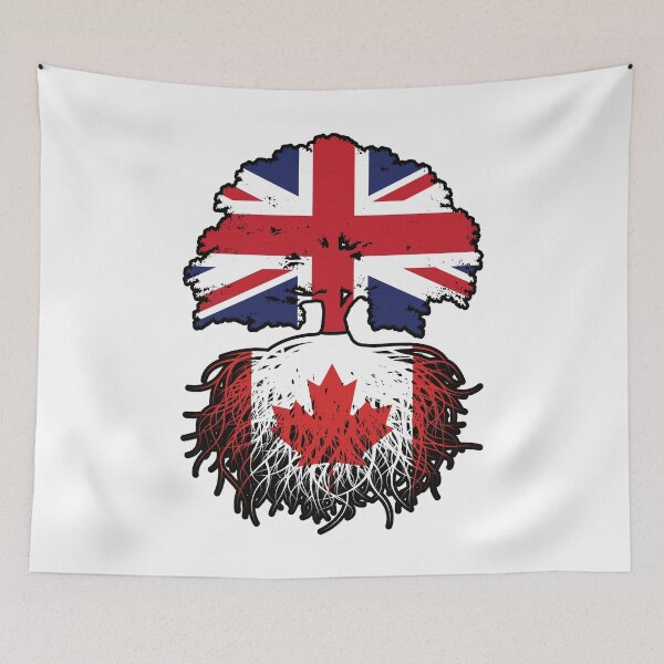 Item preview, Canada Canadian British UK Tree Roots Flag designed and sold by FlagX.