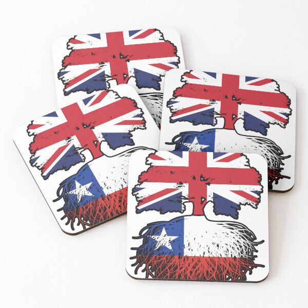 Item preview, Chile Chilean British UK Tree Roots Flag designed and sold by FlagX.