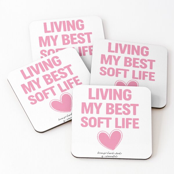 Item preview, Living My Best Soft Life designed and sold by MonkiFlipp.
