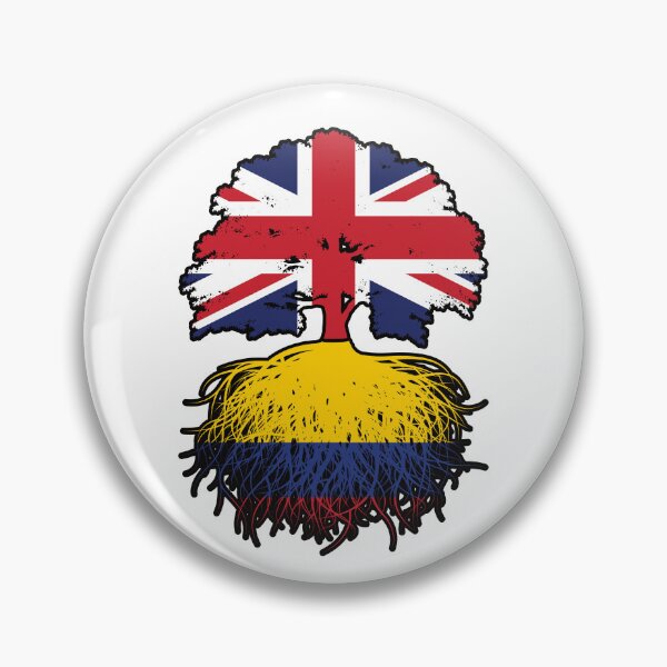 Item preview, Colombia Colombian British UK Tree Roots Flag designed and sold by FlagX.