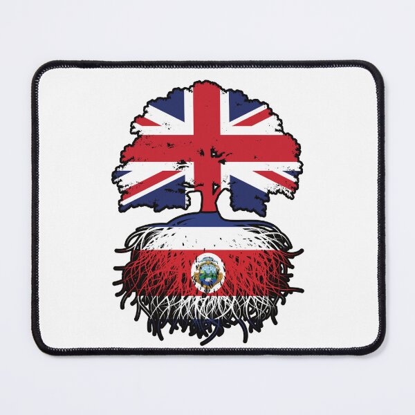 Item preview, Costa Rica Costa Rican British UK Tree Roots Flag designed and sold by FlagX.