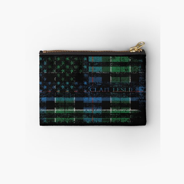 Artikelvorschau, Clan Leslie Hunting Schottischer Tartan US-Flagge Kilt Schottland entworfen und verkauft von Clan1093.
