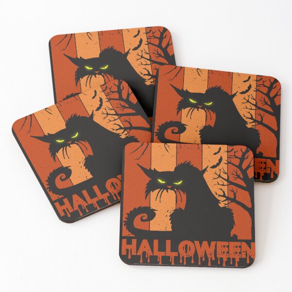 Item preview, Feel-ine Halloween Creepy Cat Art designed and sold by CRHPOD20.