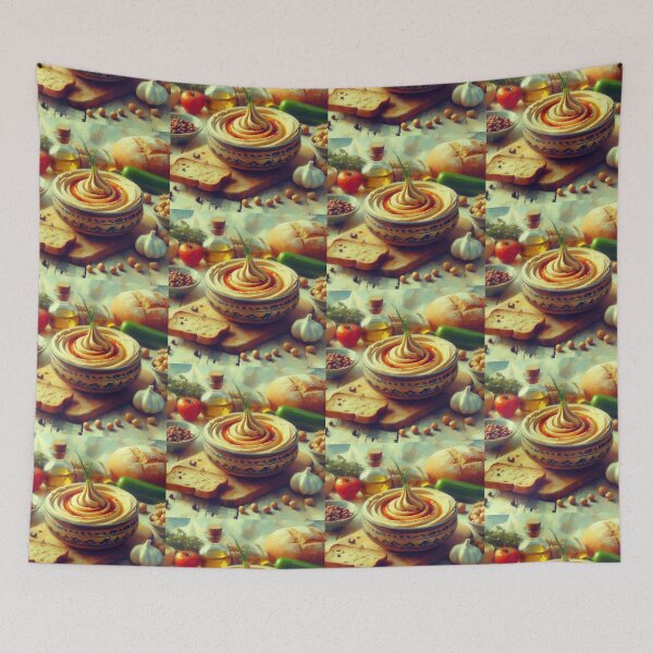 Item preview, Hummus Impressionism Art Style designed and sold by artofuniverse.