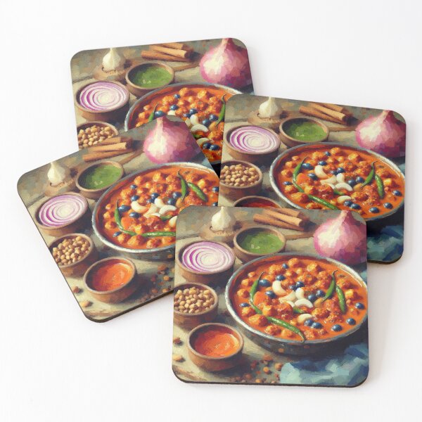 Artikelvorschau, Chana Masala Impressionismus Kunststil entworfen und verkauft von artofuniverse.