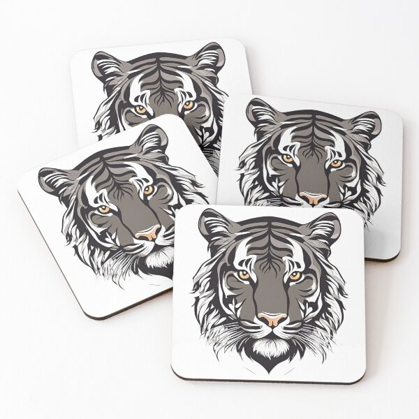 Item preview, Gray Tiger Portrait, funny, gifts, tiger,  designed and sold by Ewelina  Niemiec.