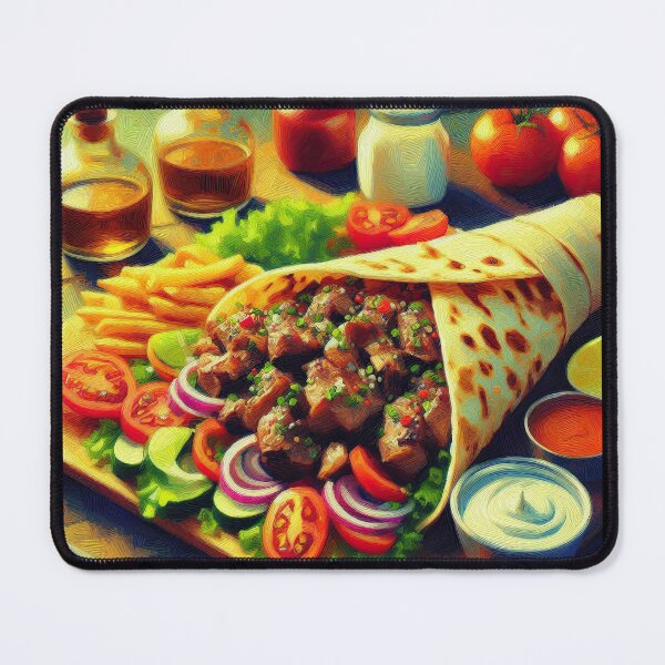 Item preview, Lamb Shawarma Impressionism Art Style designed and sold by artofuniverse.