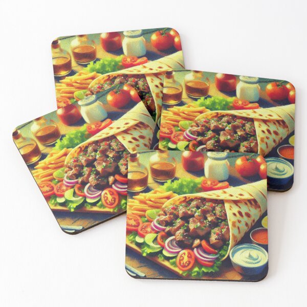 Item preview, Lamb Shawarma Impressionism Art Style designed and sold by artofuniverse.