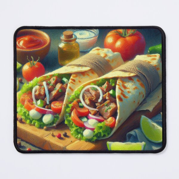 Item preview, Lamb Shawarma Impressionism Art Style designed and sold by artofuniverse.