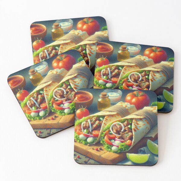 Item preview, Lamb Shawarma Impressionism Art Style designed and sold by artofuniverse.
