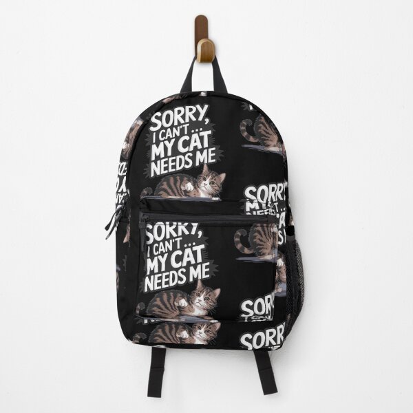 Item preview, Funny artwork: Sorry, I Can’t… My Cat Needs Me designed and sold by Davideus.