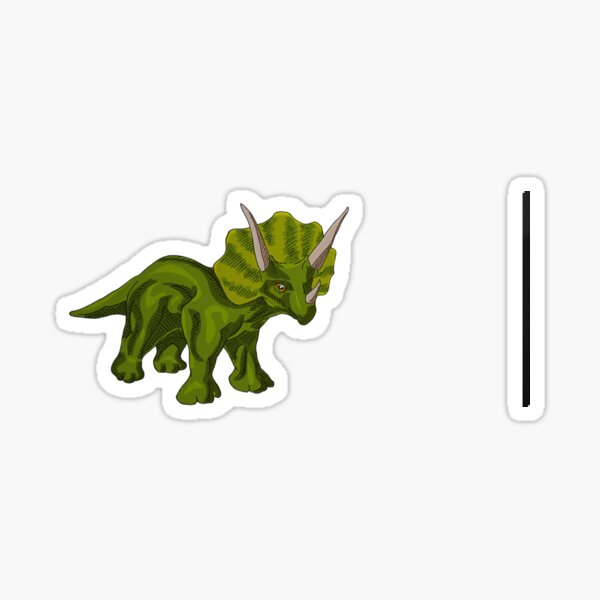 Item preview, Green triceratops designed and sold by StuffOfAsh.