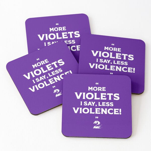 Item preview, More violets I say, less violence! designed and sold by illusupply.