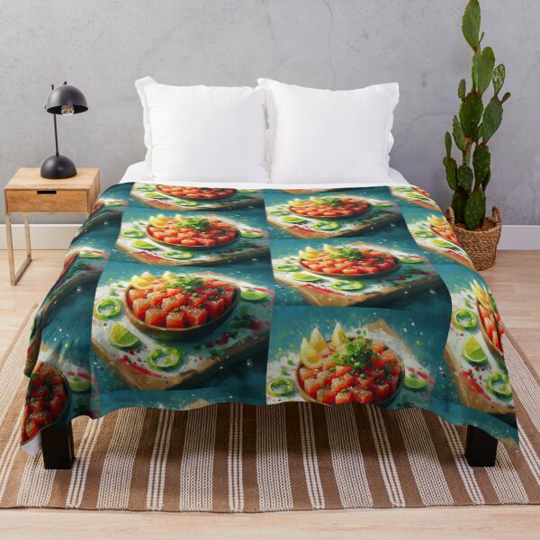 Item preview, Salmon Tartare Impressionism Art Style designed and sold by artofuniverse.